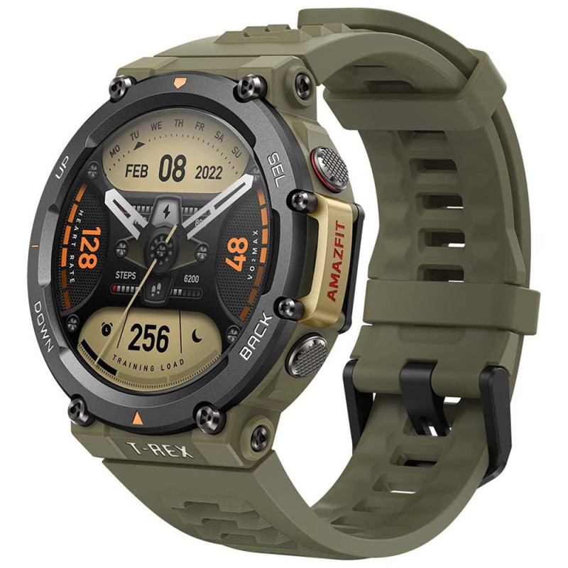 Amazfit T Rex 2 Smart Watch 1.39-Inch Amoled Display Real Time Navigation Gps Health & Fitness Tracker Sport Watch - Green