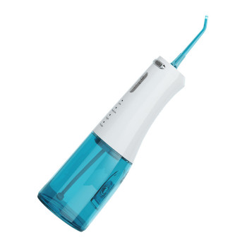 Bomidi D3-Pro Portable Dental/Oral Irrigator 360 Rotatable Nozzle 300Ml Easy Cleaning 7 Level Adjustable Water Pressure Type-C Ipx7-White/Blue