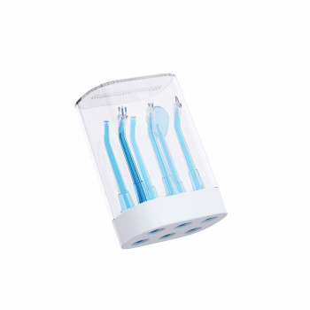 Bomidi D3-Pro Portable Dental/Oral Irrigator 360 Rotatable Nozzle 300Ml Easy Cleaning 7 Level Adjustable Water Pressure Type-C Ipx7-White/Blue