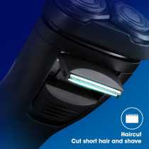 Bomidi M3 Electric Shaver 3D Rotating Razors Beard Trimmer 600Mah Long Battery Usb Type-C Rechargeable Hair Shaver - Black