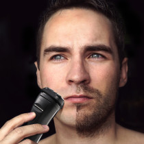 Bomidi M3 Electric Shaver 3D Rotating Razors Beard Trimmer 600Mah Long Battery Usb Type-C Rechargeable Hair Shaver - Black