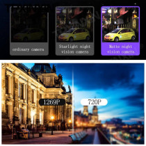 JIEKEMI KM300 Smart Car Camera 140° FOV Rear Cam Night Vision Dash Cam 1080P FHD Resolution Control via APP - Black