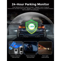 JIEKEMI KM800 Smart Dash Cam 4K HD With Built-in WiFi & GPS WDR Function Super Night Vision Camera - Black