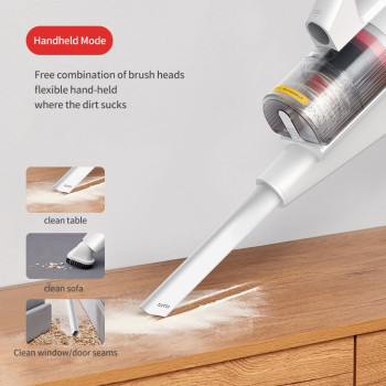 Deerma Dx888 3-In-1 Portable Vacuum Cleaner With 18000Pa Strong Suction & 500Ml Dust Bag Handheld Vacuum - White