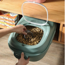 Jordan & Judy Silicone Foldable Rice Storage Moisture Proof & Insect Proof Sealed Multi-Purpose Household Storage Box 50L Capacity Storage - Green
