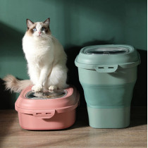 Jordan & Judy Silicone Foldable Rice Storage Moisture Proof & Insect Proof Sealed Multi-Purpose Household Storage Box 50L Capacity Storage - Green