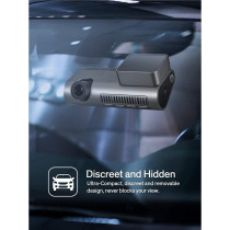 JIEKEMI KM500 Smart Dash Cam 4K HD With Built-in WiFi & GPS Gravity Sensor Super Night Vision Camera - Grey