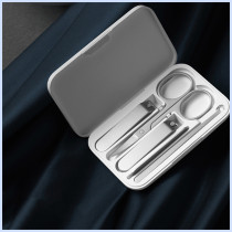 Xiaomi Mijia 5 Set Nail Clippers Stainless Steel Nail Cutter Tool Kit /Flat Nail Clipper/Oblique Nail Clipper/Nail File/Beauty Scissor/Earpick - White