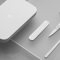 Xiaomi Mijia 5 Set Nail Clippers Stainless Steel Nail Cutter Tool Kit /Flat Nail Clipper/Oblique Nail Clipper/Nail File/Beauty Scissor/Earpick - White