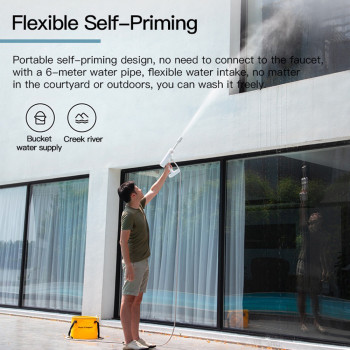 Xiaomi Mijia Wireless Car Washer High Pressure Car Washer Multifunctional Water Spray 2000Mah Rechargeable Battery - White