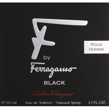 Salvatore Ferragamo F Black For Men, 1.7 Oz Edt Spray