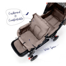 Teknum Double Baby Stroller - Khaki