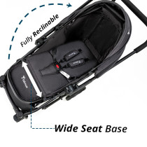 Teknum Reversible Moon Walk Stroller Black