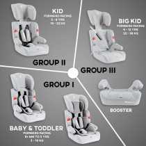 Teknum Nova Car Seat 9mnth-12yrs Grey