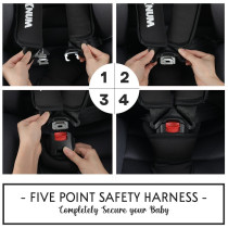 Teknum Evolve 360 Car Seat 0-12yrs Black