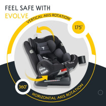 Teknum Evolve 360 Car Seat 0-12yrs Grey