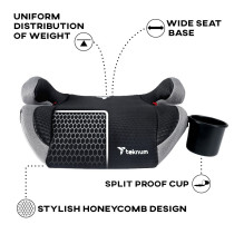 Teknum Car Seat Booster Mars 4-12yrs Grey