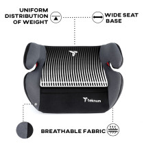 Teknum Car Seat Booster Pluto 4-12yrs Black