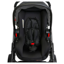 Teknum 3 in 1 Pram Stroller and Infant Car Seat Bundle - Space Grey