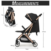 Teknum Explorer Travel Stroller-Black