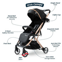 Teknum Explorer Travel Stroller-Black
