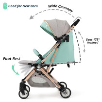 Teknum Explorer Travel Stroller-Mint Green