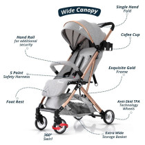 Teknum Explorer Travel Stroller-Grey