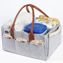 Little Story Diaper Caddy+Travel Pouch-Medium-Grey