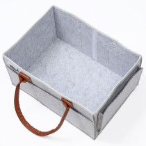 Little Story Diaper Caddy+Travel Pouch-Medium-Grey