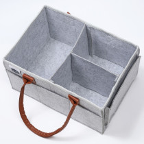 Little Story Diaper Caddy+Travel Pouch-Medium-Grey