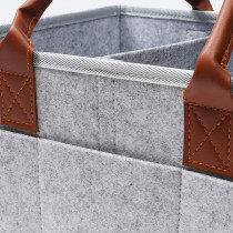Little Story Diaper Caddy+Travel Pouch-Medium-Grey