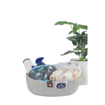 Little Story Multipurpose Rope Baskets- Set of 3 - Grey