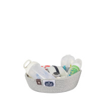 Little Story Multipurpose Rope Baskets- Set of 3 - Grey