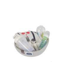 Little Story Multipurpose Rope Baskets- Set of 3 - Grey