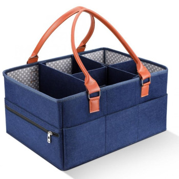 Little Story Premium Diaper Caddy-Blue