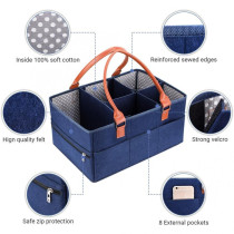 Little Story Premium Diaper Caddy-Blue