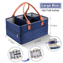 Little Story Premium Diaper Caddy-Blue