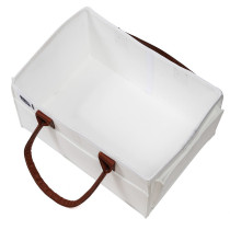 Little Story Diaper Caddy+Travel Pouch-Medium-White