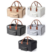 Little Story Diaper Caddy+Travel Pouch-Medium-Dark Grey