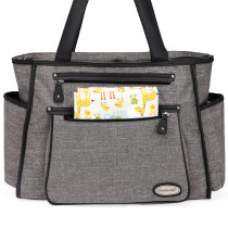 Little Story Betty Diaper Bag-Grey