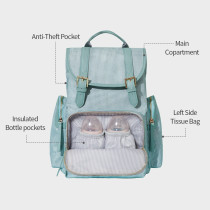 Sunveno Vouge Diaper Bag - Green