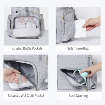 Sunveno Vouge Diaper Bag - Grey