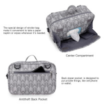 Little Story Baby Diaper Changing Clutch Kit-Melange Grey