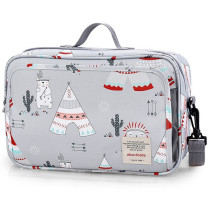 Little Story Baby Diaper Changing Clutch Kit-Polar Bear Grey