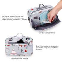 Little Story Baby Diaper Changing Clutch Kit-Polar Bear Grey