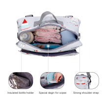 Little Story Baby Diaper Changing Clutch Kit-Polar Bear Grey
