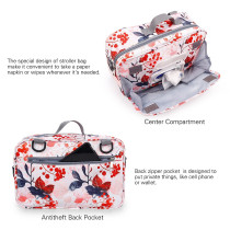 Little Story Baby Diaper Changing Clutch Kit-Floral Pink