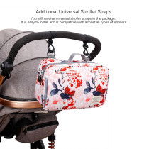 Little Story Baby Diaper Changing Clutch Kit-Floral Pink