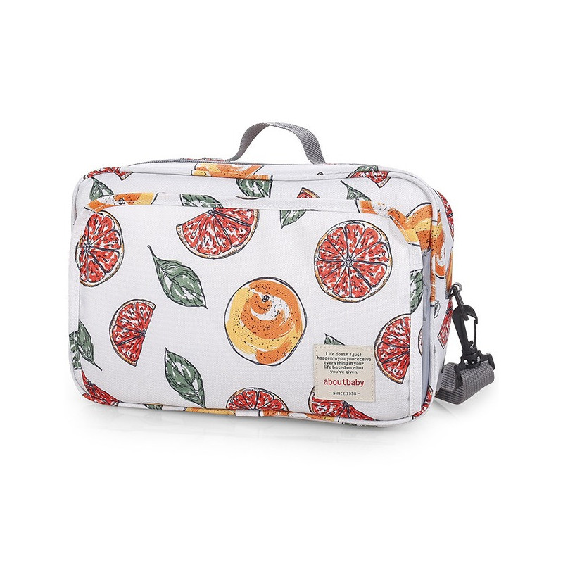 Little Story Baby Diaper Changing Clutch Kit-Fruity White