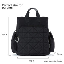 Little Story Styler Diaper Backpack - Black